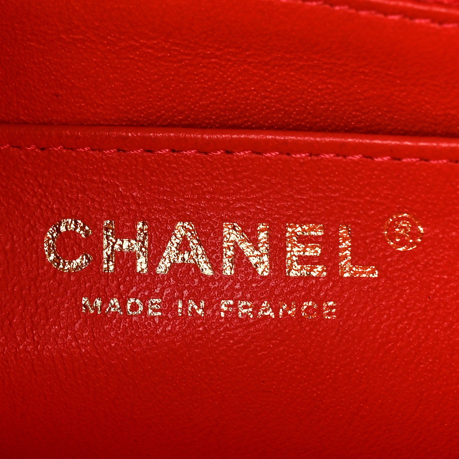 Chanel Lambskin Quilted Mini Rectangular Flap Red 6 of 9