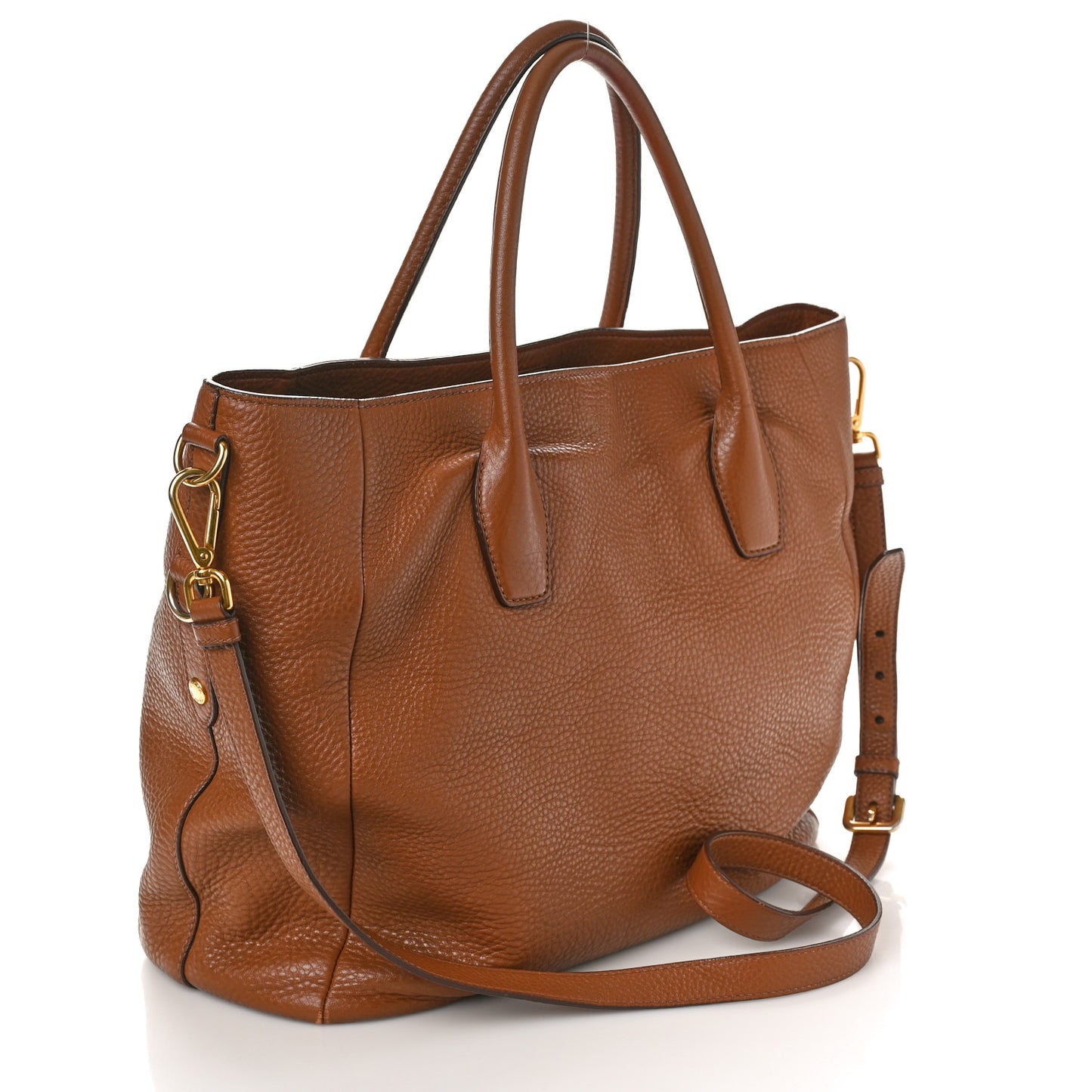 Vitello Daino Tote Brandy