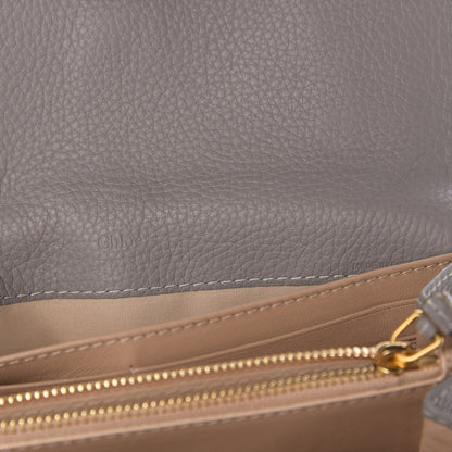 Chloe Calfskin Marcie Continental Flap Wallet Cashmere Grey 8 of 10