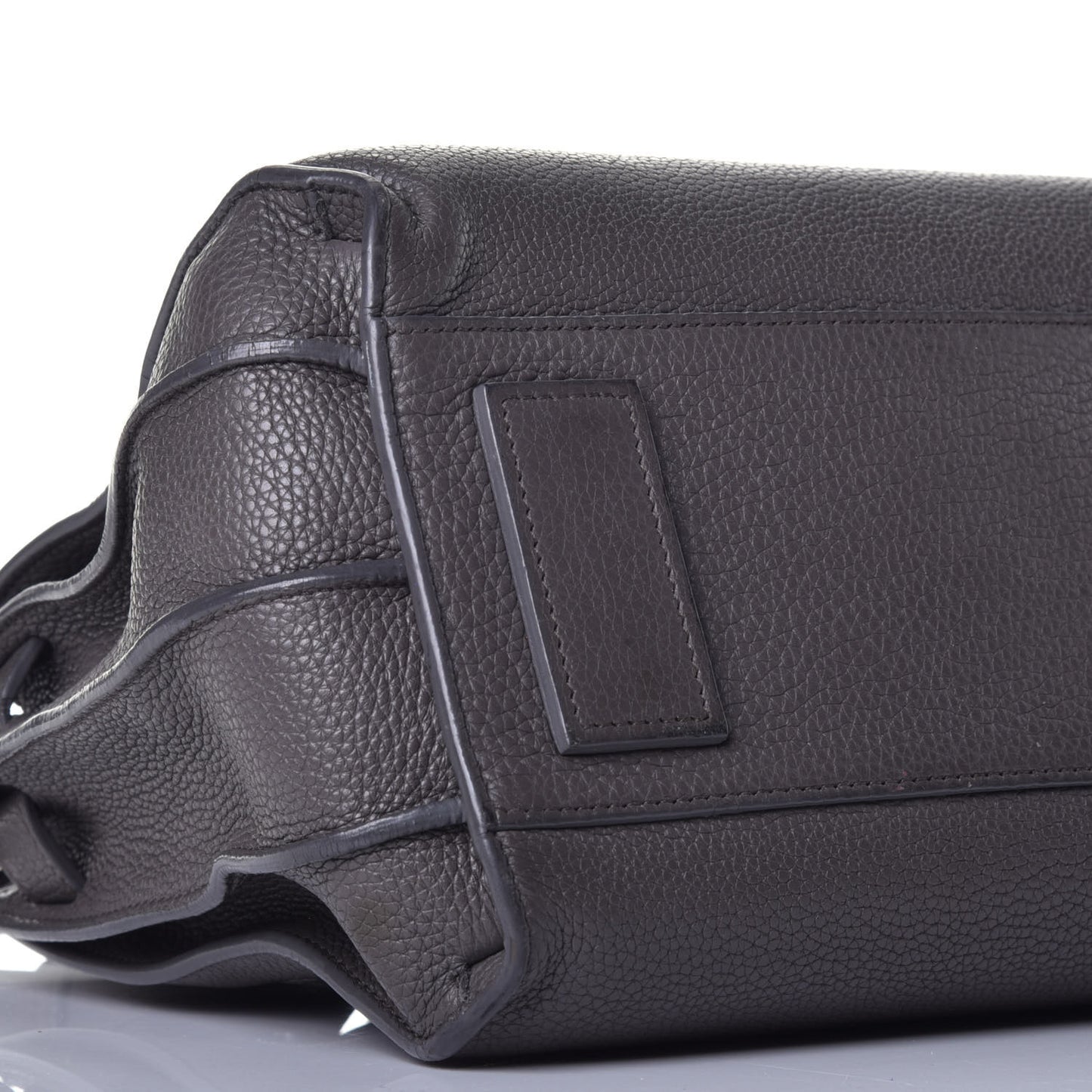 Grained Calfskin Baby Sac De Jour Souple Coal