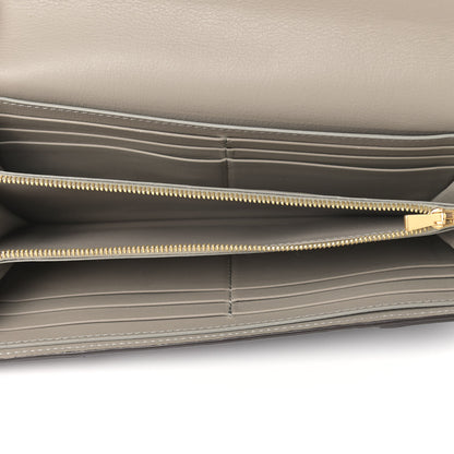 Celine Drummed Calfskin Large Multifunction Flap Wallet Navy 5 of 8