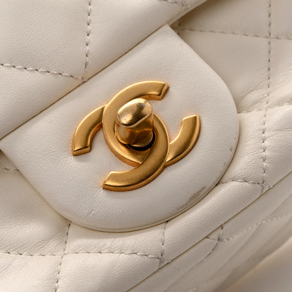 Chanel Lambskin Quilted Mini Pearl Crush Flap White 11 of 13