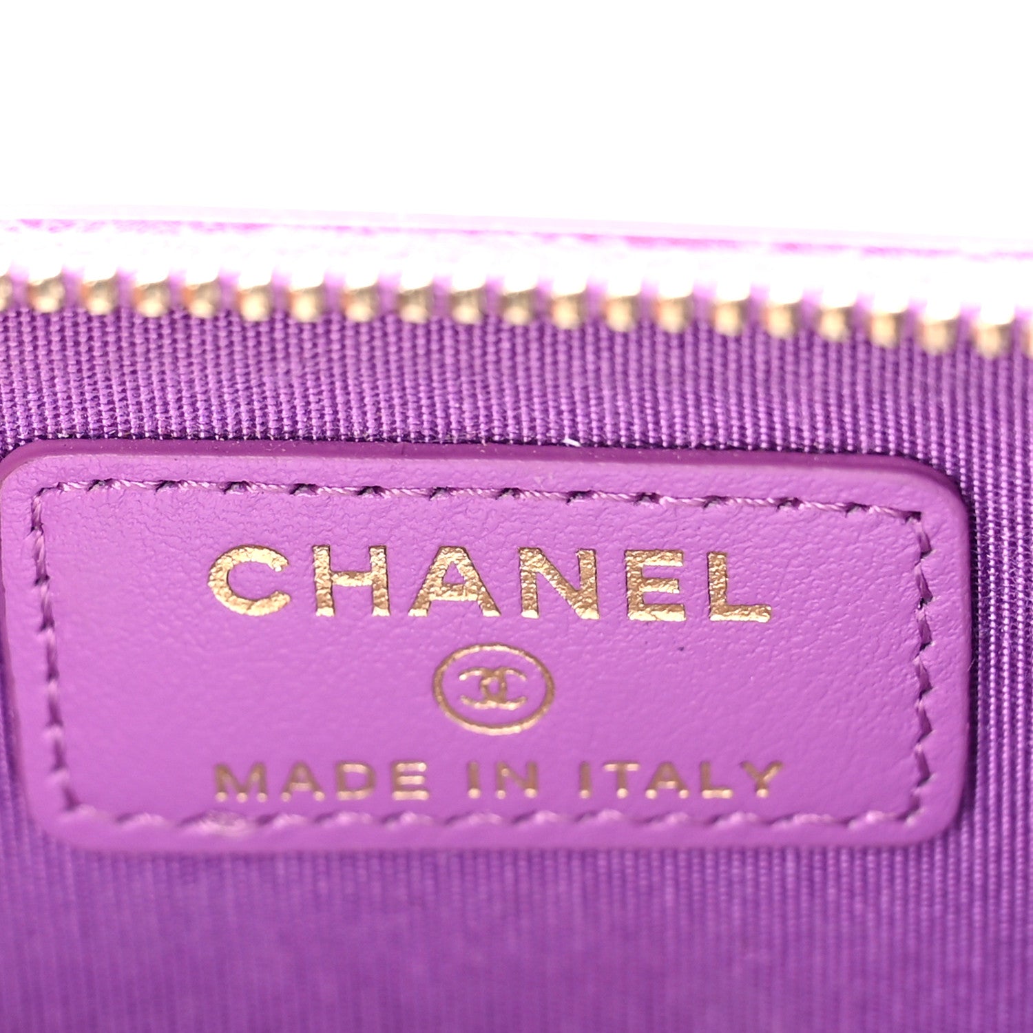 Chanel Caviar Quilted Filigree Coin Purse Purple 6 of 10