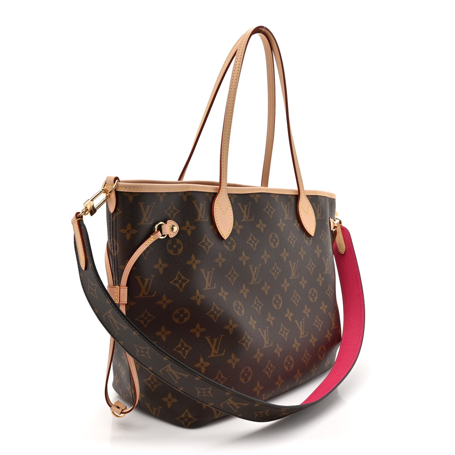Louis Vuitton Monogram Inside Out Neverfull Bandouliere MM Rose Pondichery 4 of 14