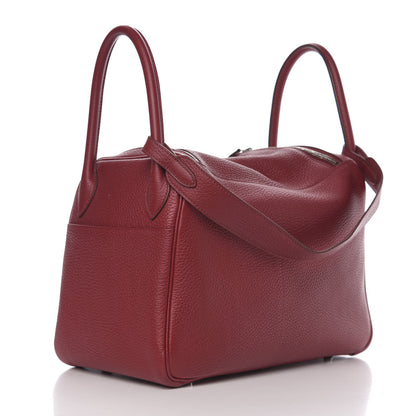 Hermes Taurillon Clemence Lindy 30 Rouge Garance 2 of 8