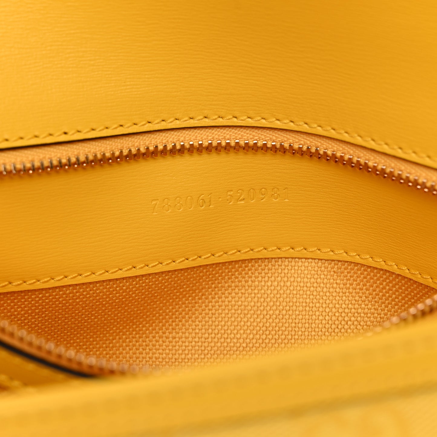 GG Monogram Textured Dollar Calfskin Small Luce Shoulder Bag Yellow