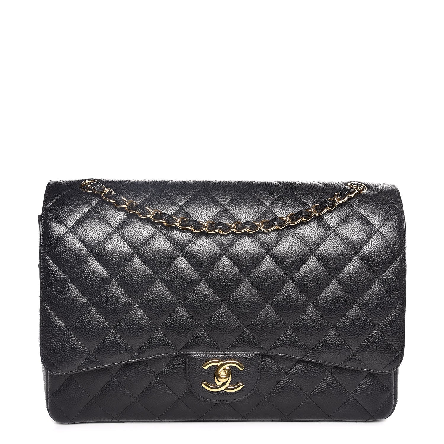 Chanel Caviar Quilted Maxi Double Flap Black 1 of 7
