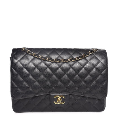 Chanel Caviar Quilted Maxi Double Flap Black 1 of 7