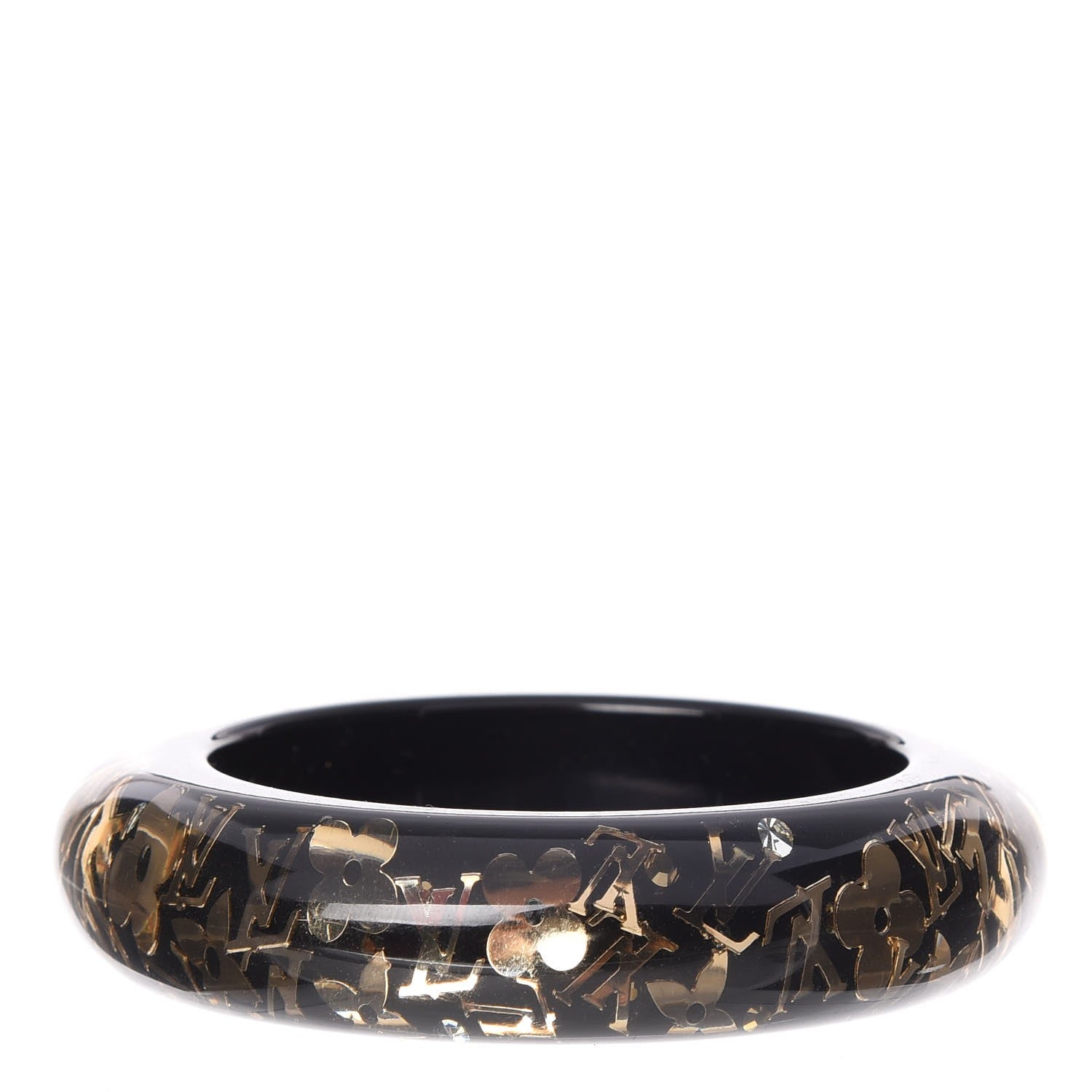 Louis Vuitton Resin Swarovski Medium Inclusion Bracelet GM Black 3 of 3