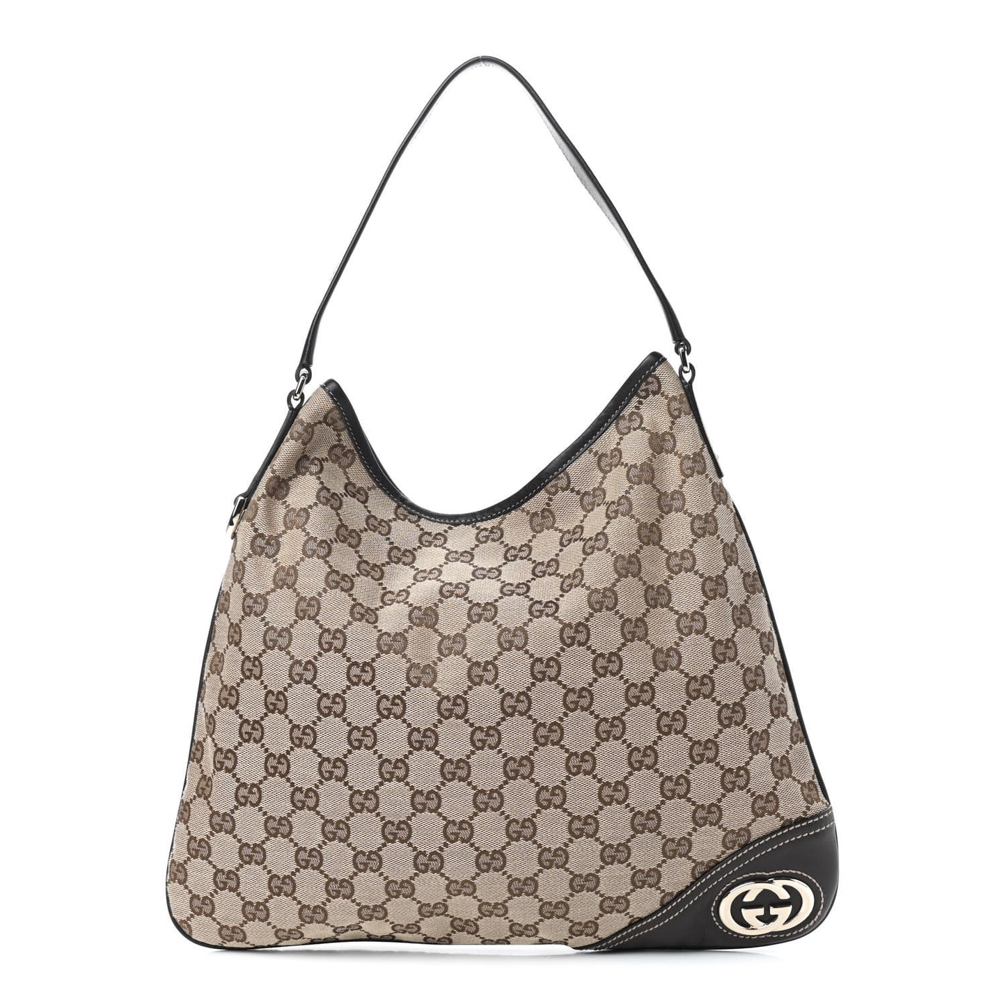 Monogram Medium New Britt Hobo Dark Brown