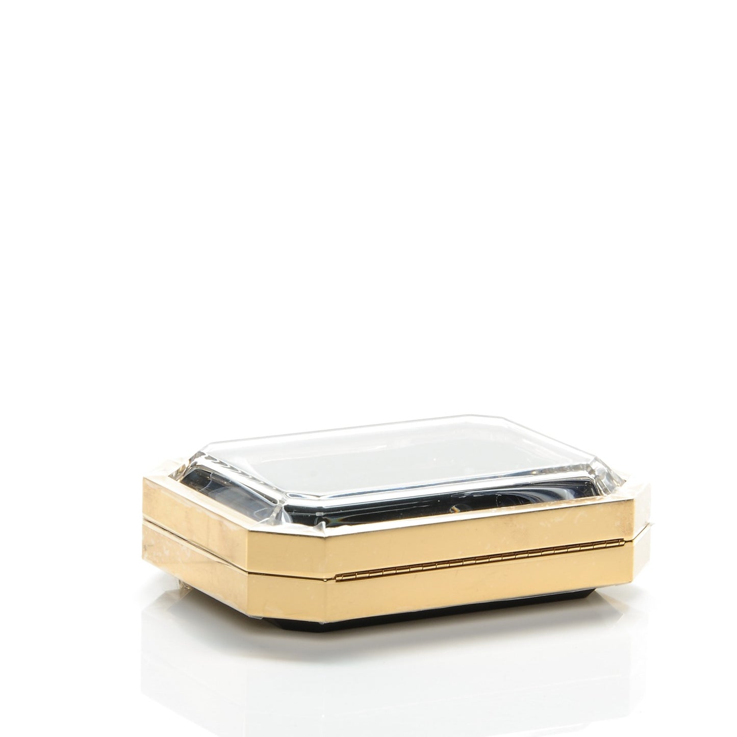 Plexiglass Premiere Minaudiere Clutch Black