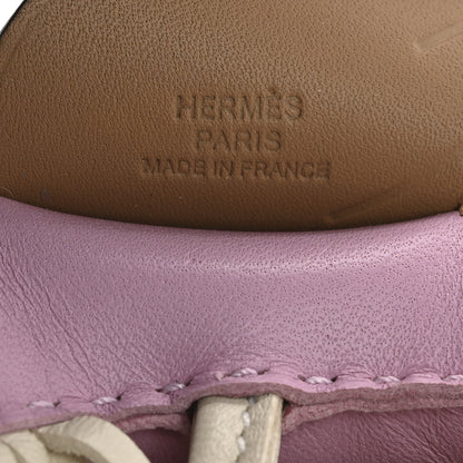 Hermes Milo Lambskin Grigri Rodeo Pegase Horse Bag Charm MM Mauve Sylvestre Craie Chai 3 of 8