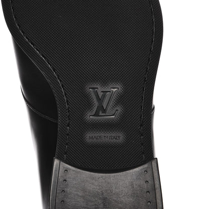 Louis Vuitton Lambskin Derby Lace Up Shoes 8 Black 6 of 8