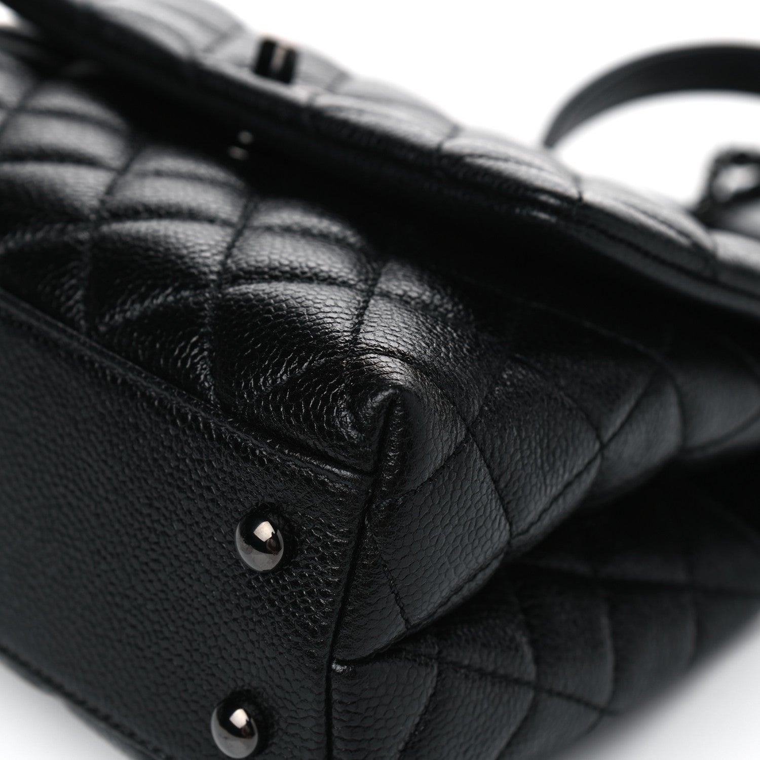 Chanel Caviar Quilted Mini Coco Handle Flap So Black 6 of 8