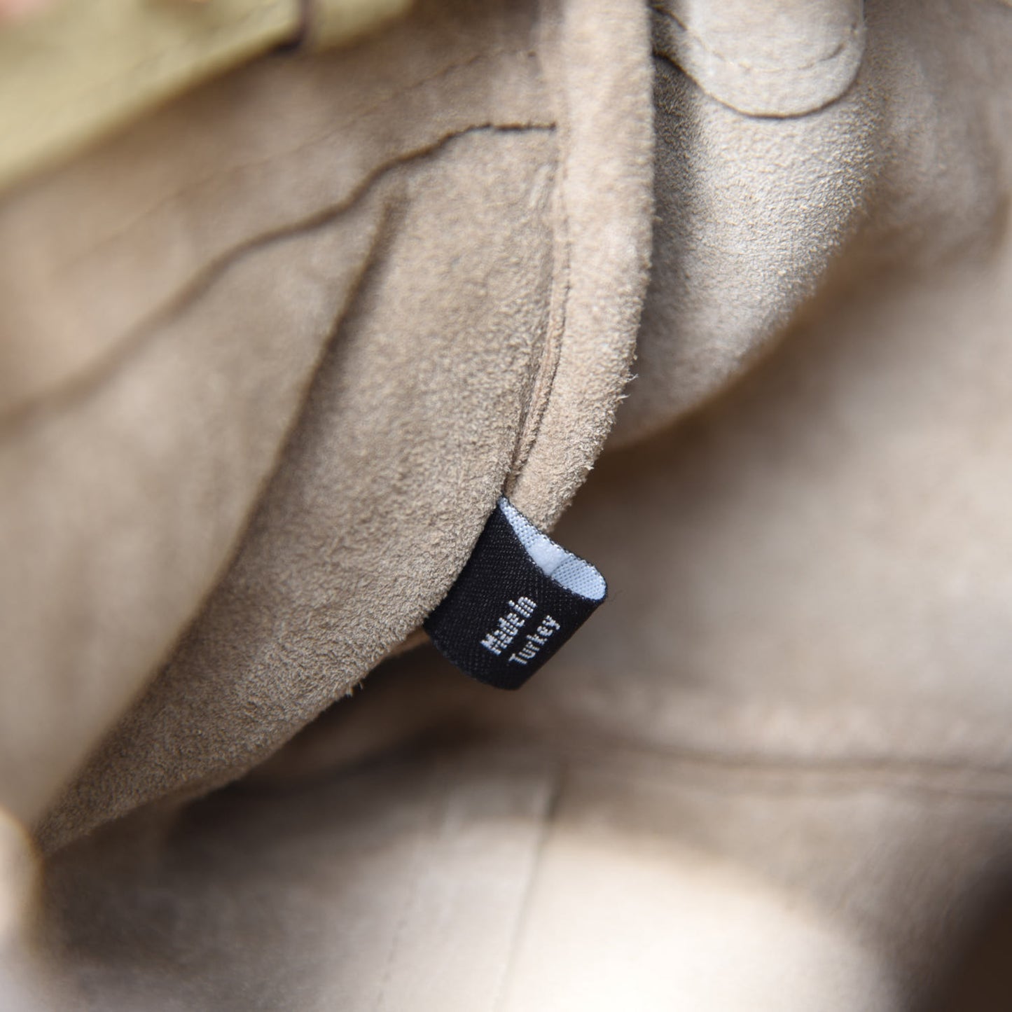Shrunken Calfskin Small Bayswater Beige