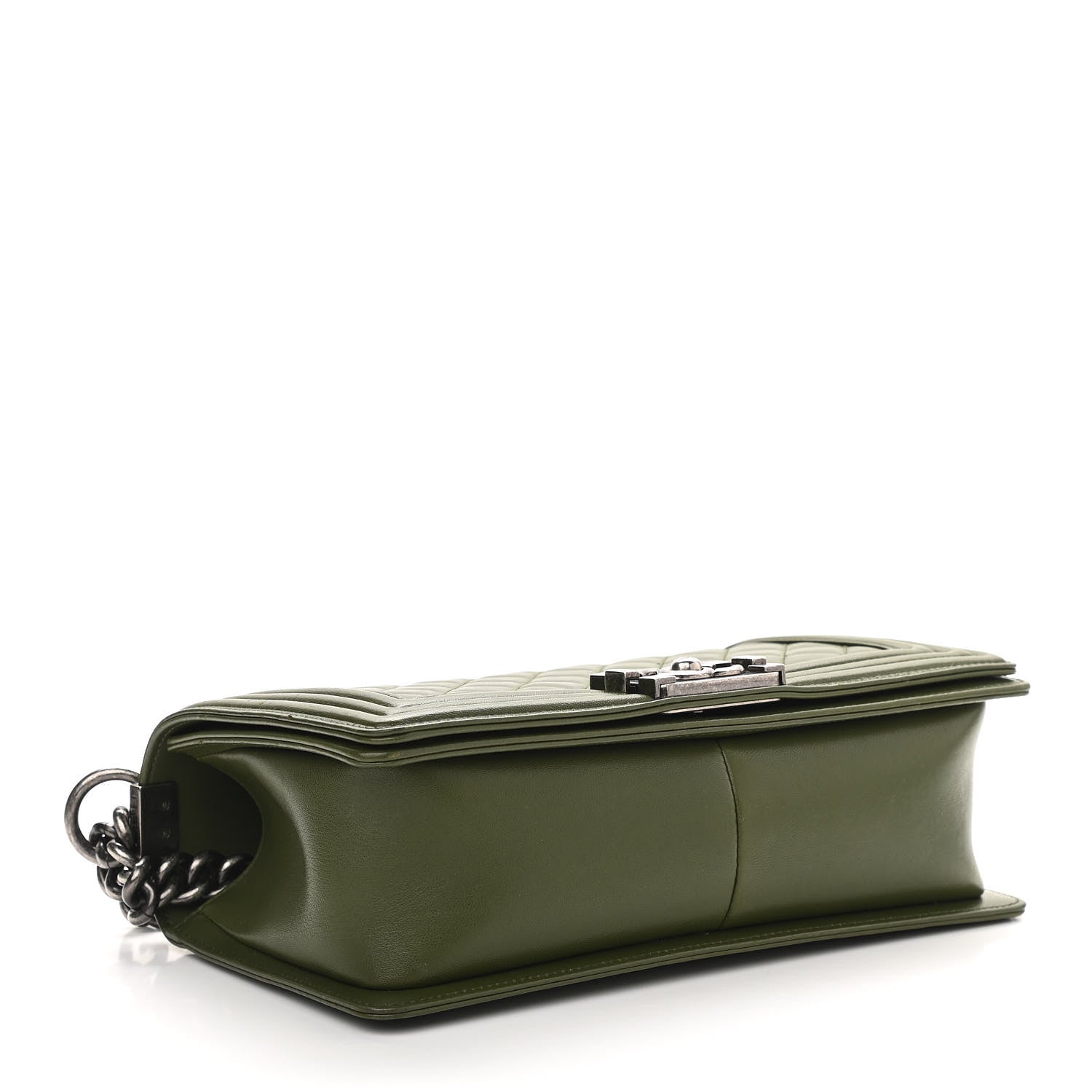 Chanel Lambskin Quilted Medium Boy Flap Green 3 of 10