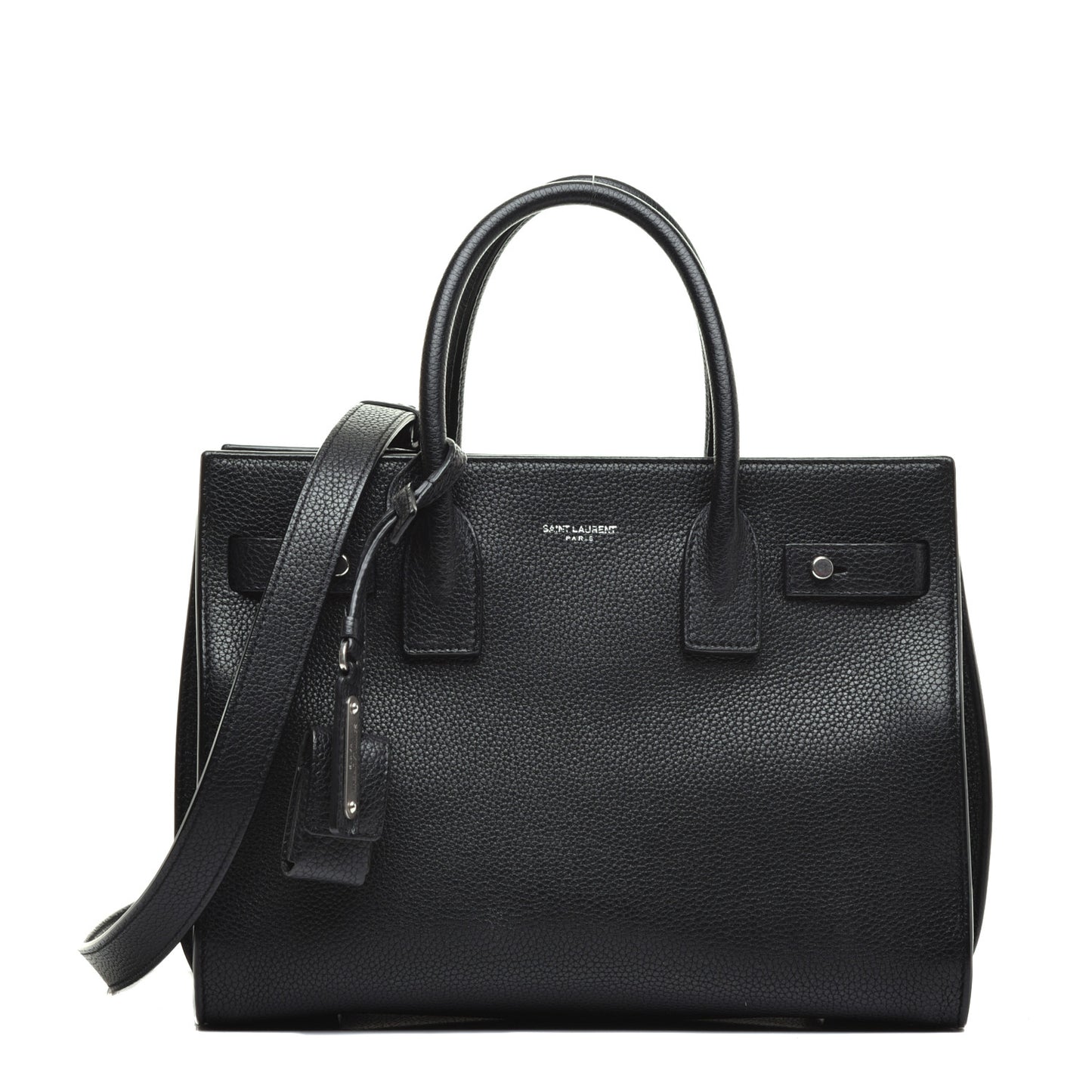 Grained Calfskin Baby Supple Sac De Jour Black