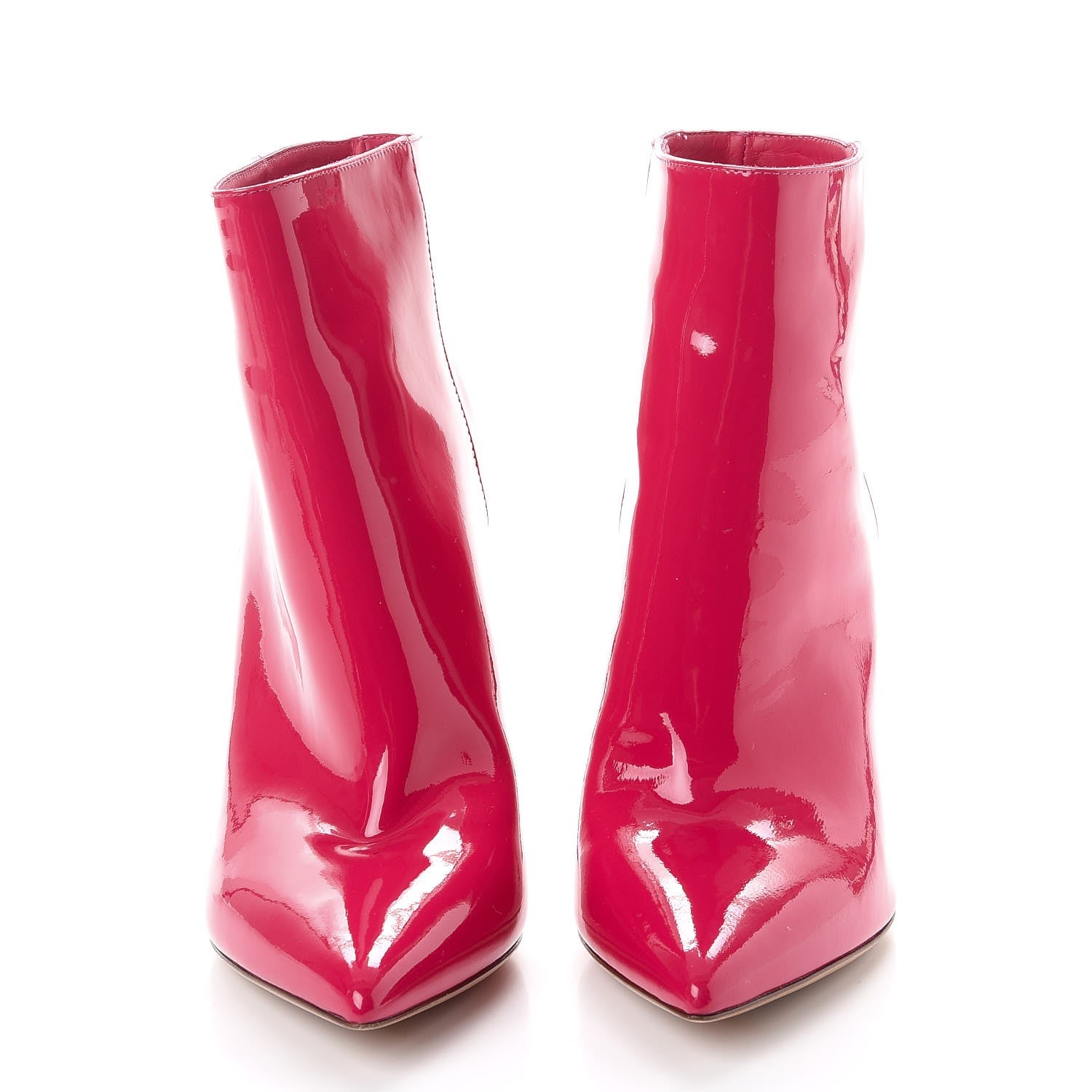 Valentino Garavani Patent Twist Heel 105mm Ankle Boots 38.5 Bouganville 2 of 10