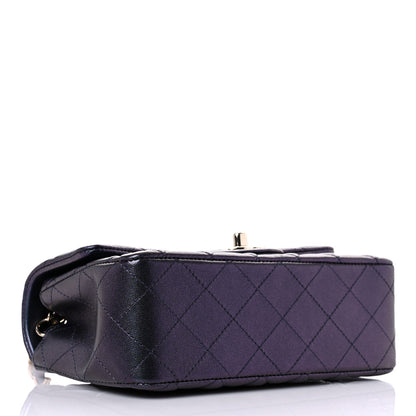 Chanel Iridescent Lambskin Quilted Mini Rectangular Flap Black 4 of 10