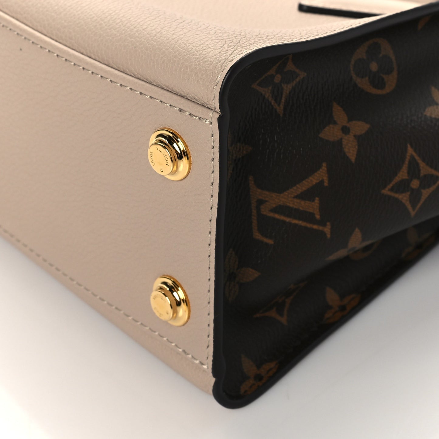 Calfskin Monogram On My Side PM Greige