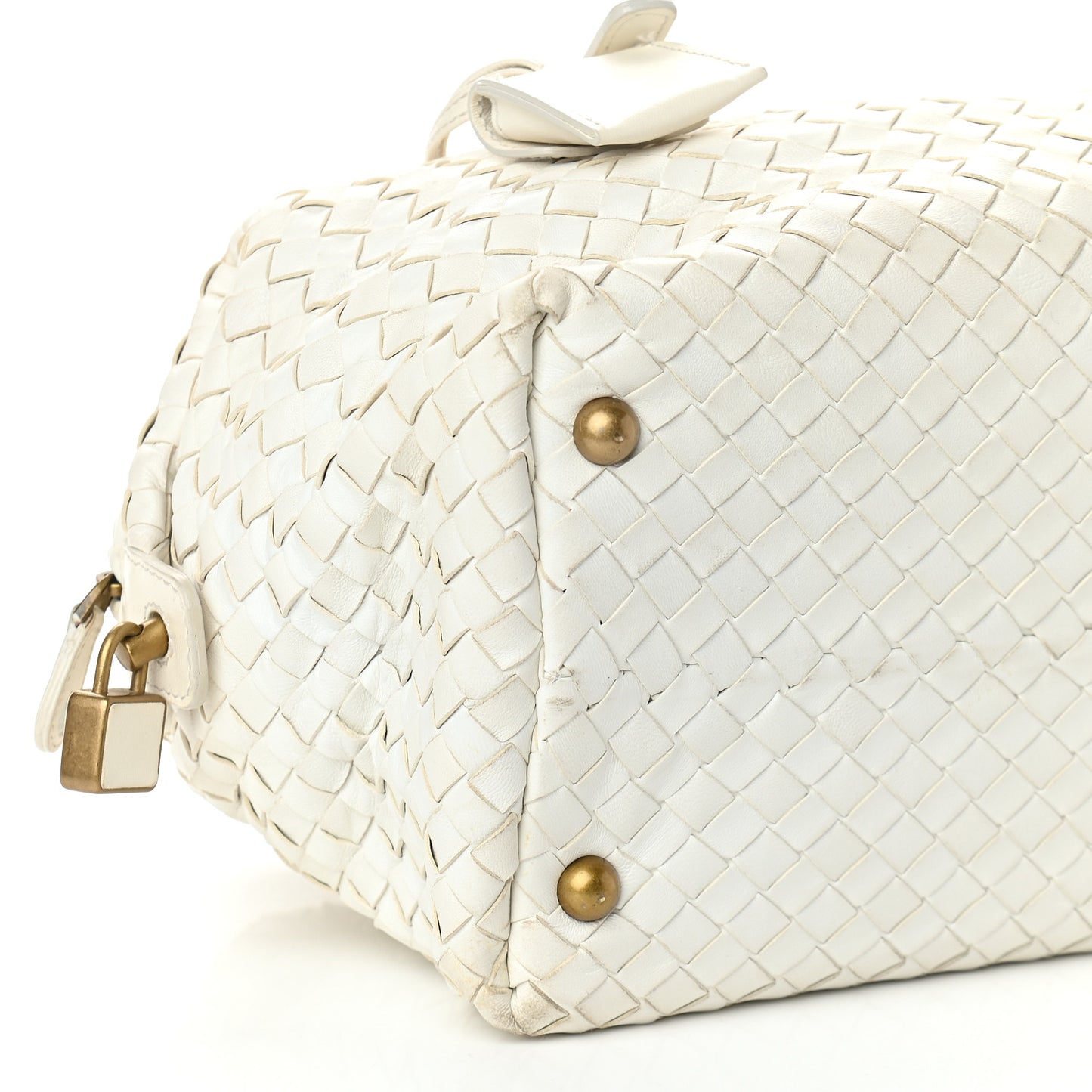 Nappa Intrecciato Montaigne Bag White