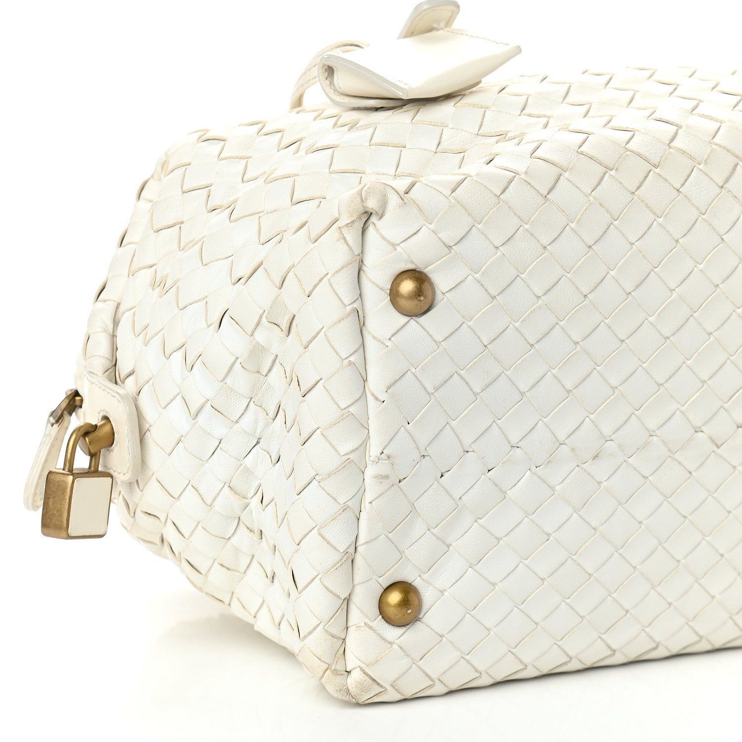 Bottega Veneta Nappa Intrecciato Montaigne Bag White 9 of 10