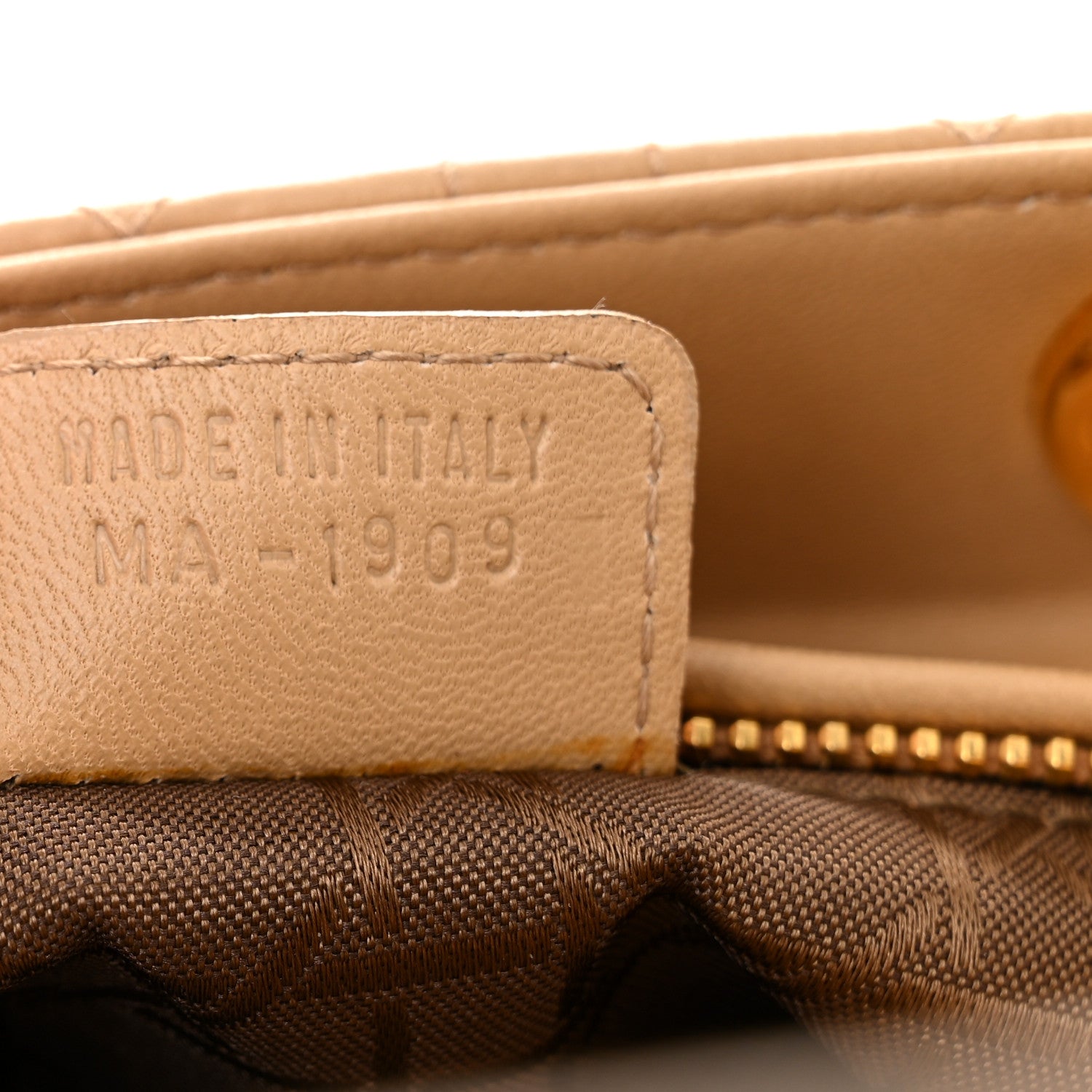 Christian Dior Lambskin Cannage Medium Lady Dior Beige 7 of 10