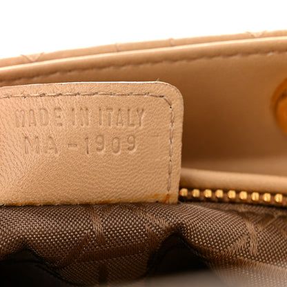 Christian Dior Lambskin Cannage Medium Lady Dior Beige 7 of 10