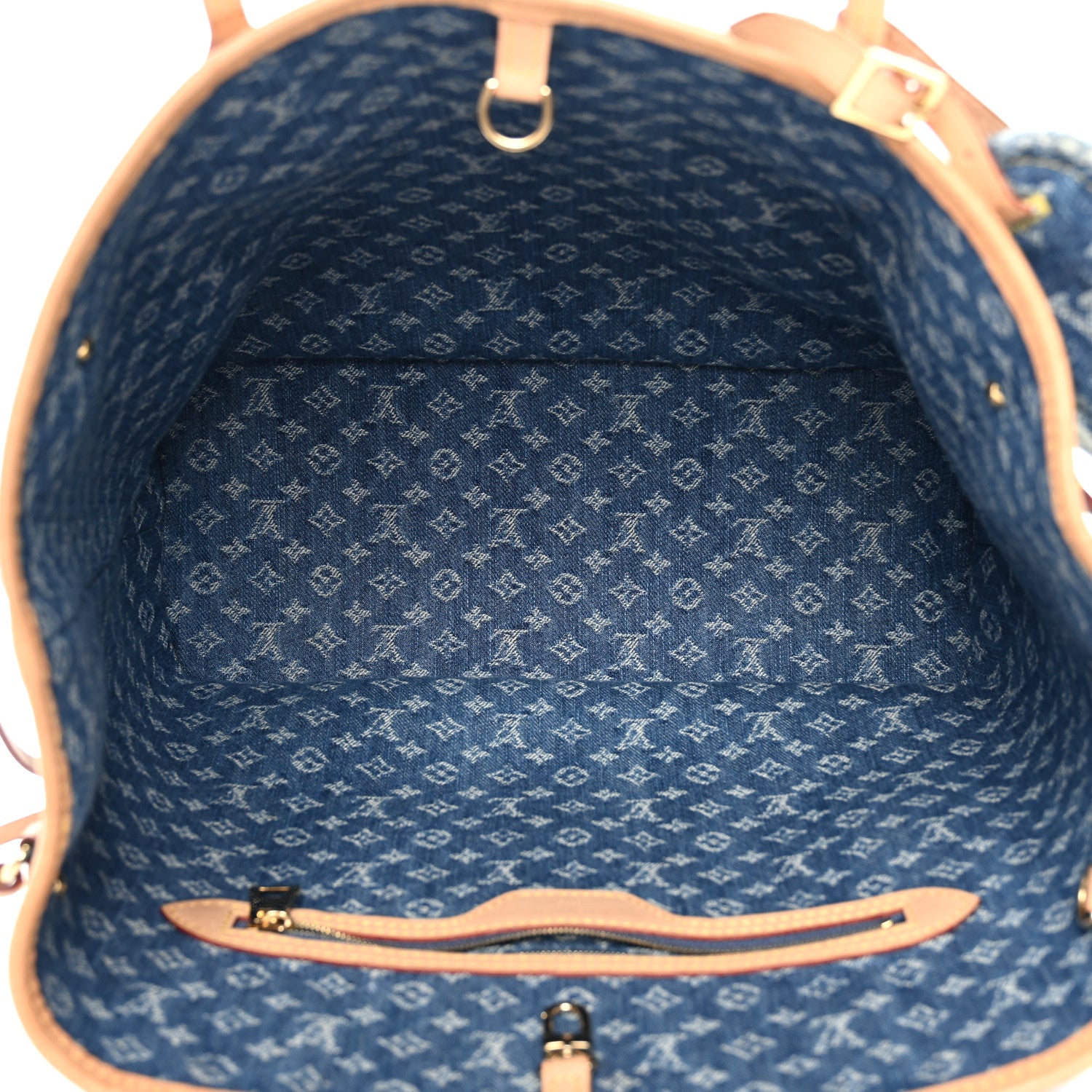 Louis Vuitton Monogram Denim Neo Neverfull MM Blue 6 of 13