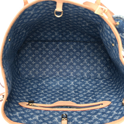 Louis Vuitton Monogram Denim Neo Neverfull MM Blue 6 of 13