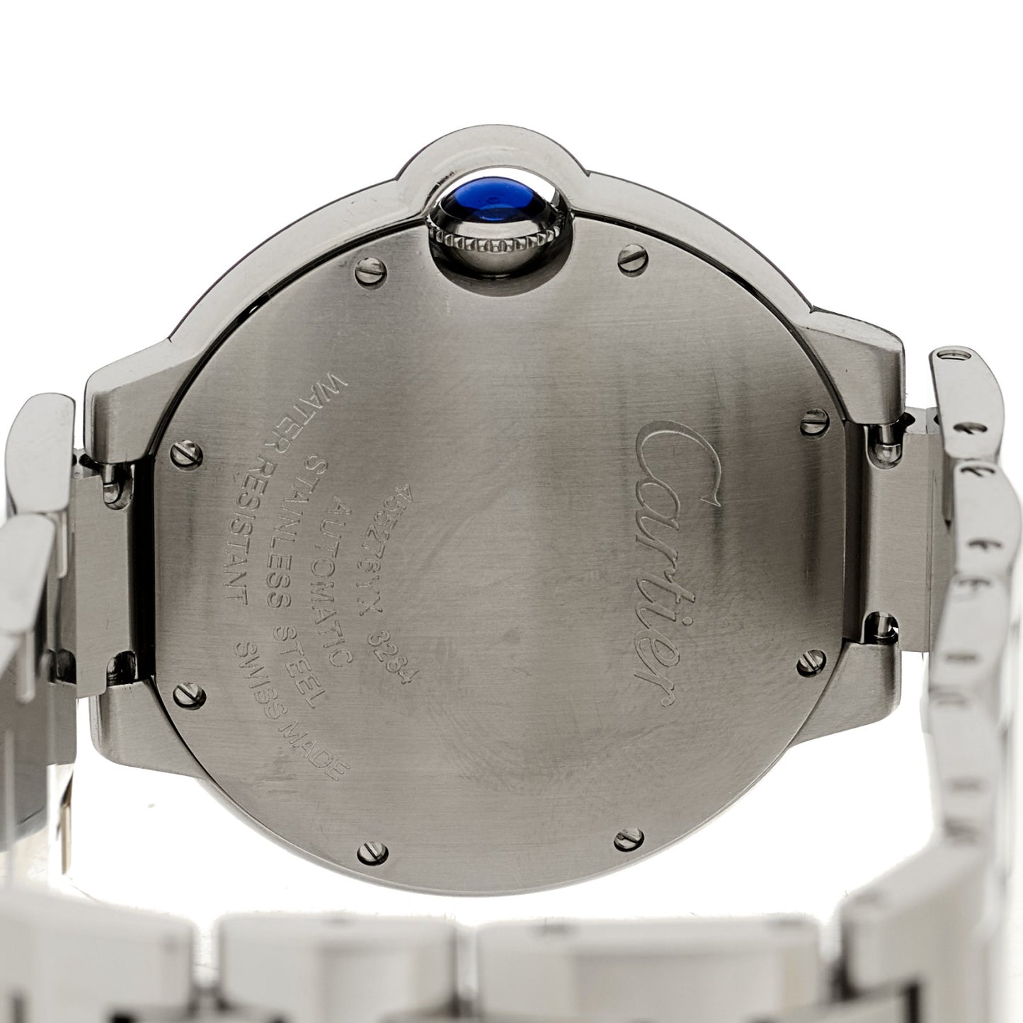 Stainless Steel Diamond Bezel 36mm Ballon Bleu De Cartier Automatic Watch