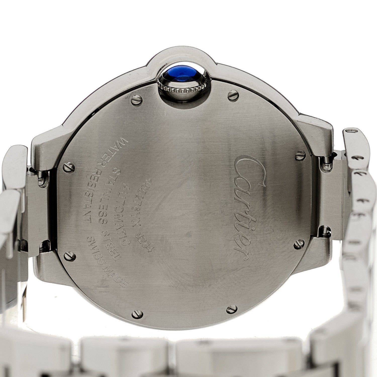 Cartier Stainless Steel Diamond Bezel 36mm Ballon Bleu De Cartier Automatic Watch 4 of 5