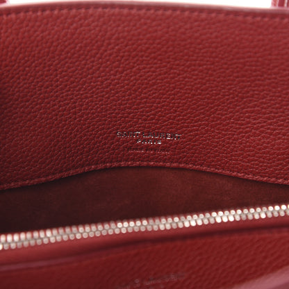 Saint Laurent Grained Calfskin Baby Sac De Jour Souple Red 6 of 11