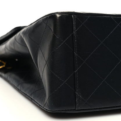 Chanel Lambskin Quilted XL Jumbo Single Flap Black 9 of 13