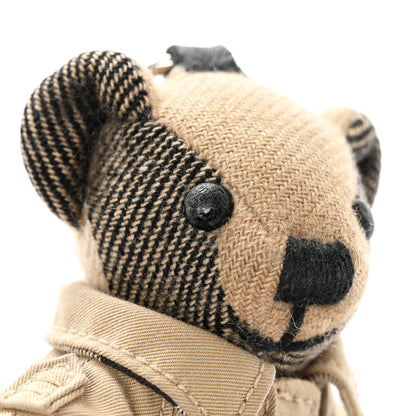 Burberry Cashmere Thomas Trench Teddy Bear Keychain Charm Camel 7 of 7