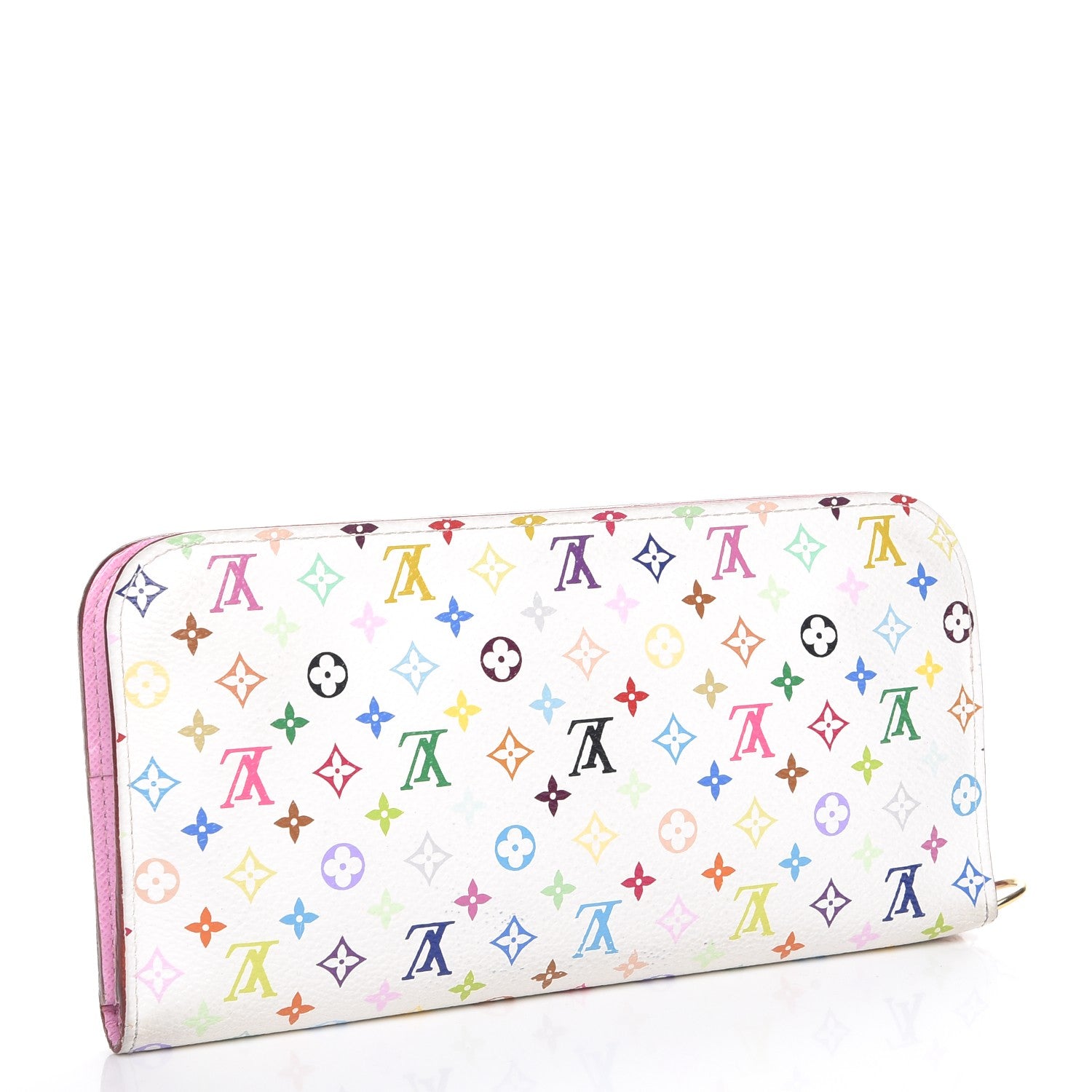 Louis Vuitton Monogram Multicolor Insolite Wallet White Litchi 7 of 8