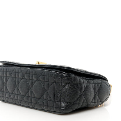 Christian Dior Calfskin Cannage Small Caro Bag Black 9 of 10