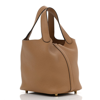 Hermes Taurillon Clemence Picotin Lock 18 PM Chai 3 of 12