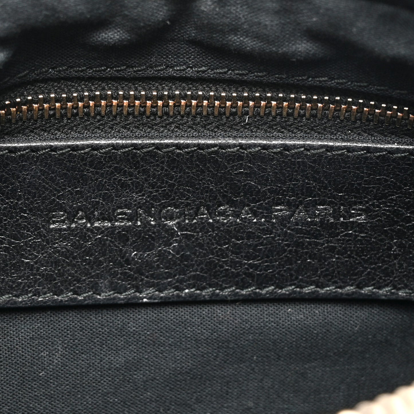 Agneau Giant 12 Rose Gold Hardware Hip Black
