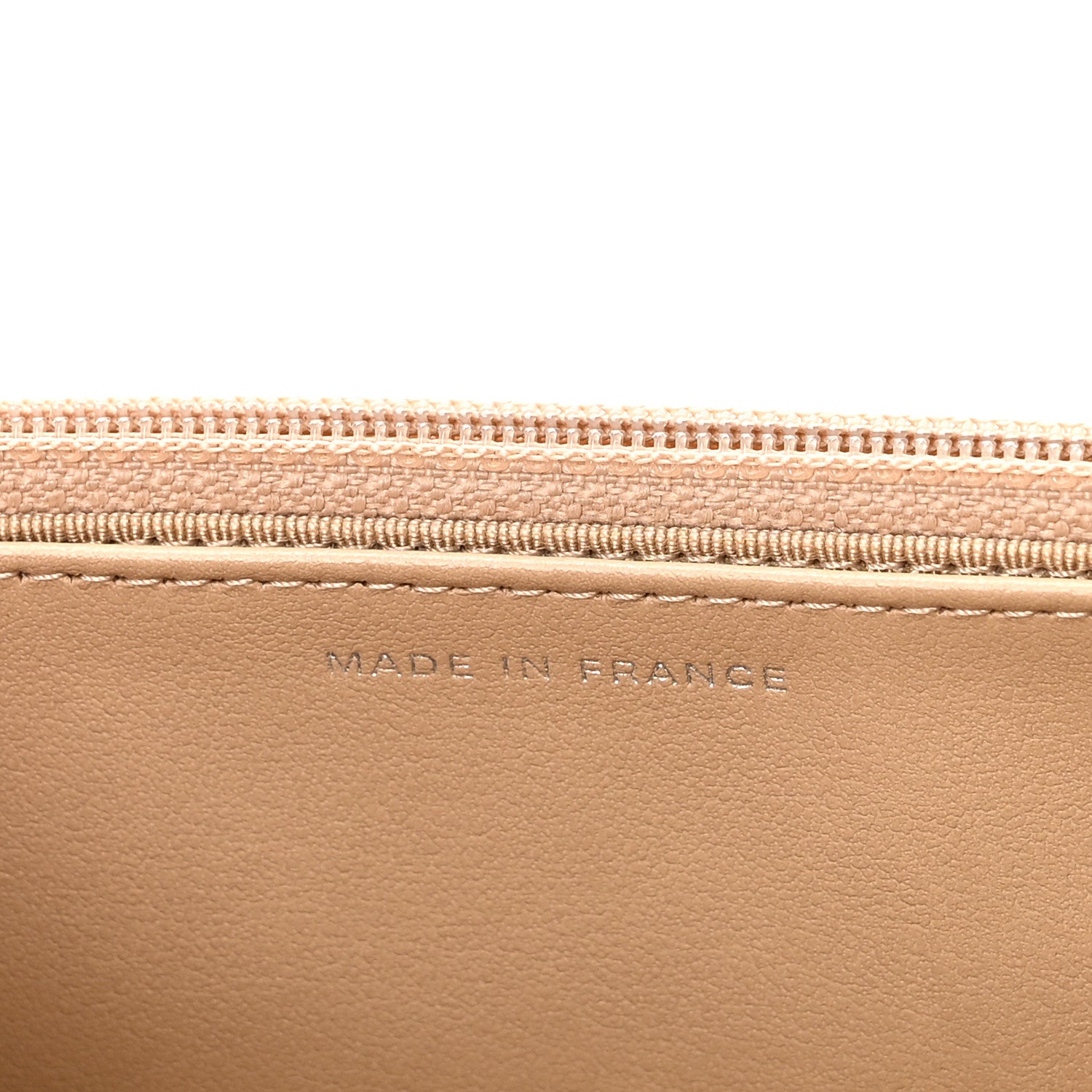 Chanel Caviar Quilted Wallet on Chain WOC Beige 7 of 11