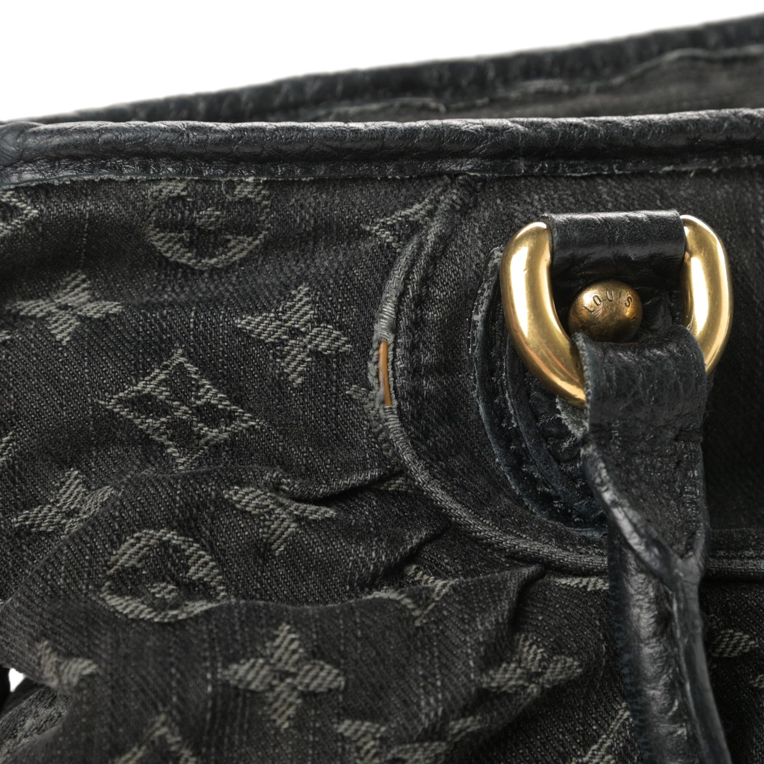 Louis Vuitton Denim Neo Cabby MM Black 17 of 18