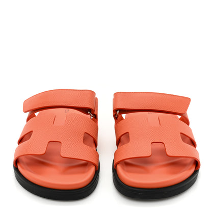 Hermes Epsom Womens Chypre Sandals 39 Rose Sorbet 2 of 11