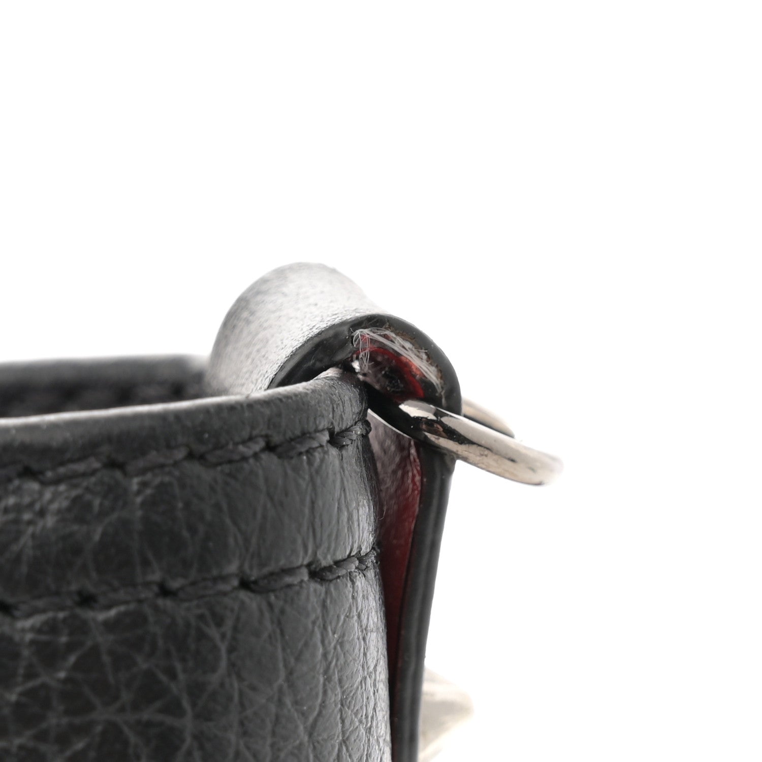 Christian Louboutin Calfskin Spikes Mini East West Cabata Tote Black 12 of 13