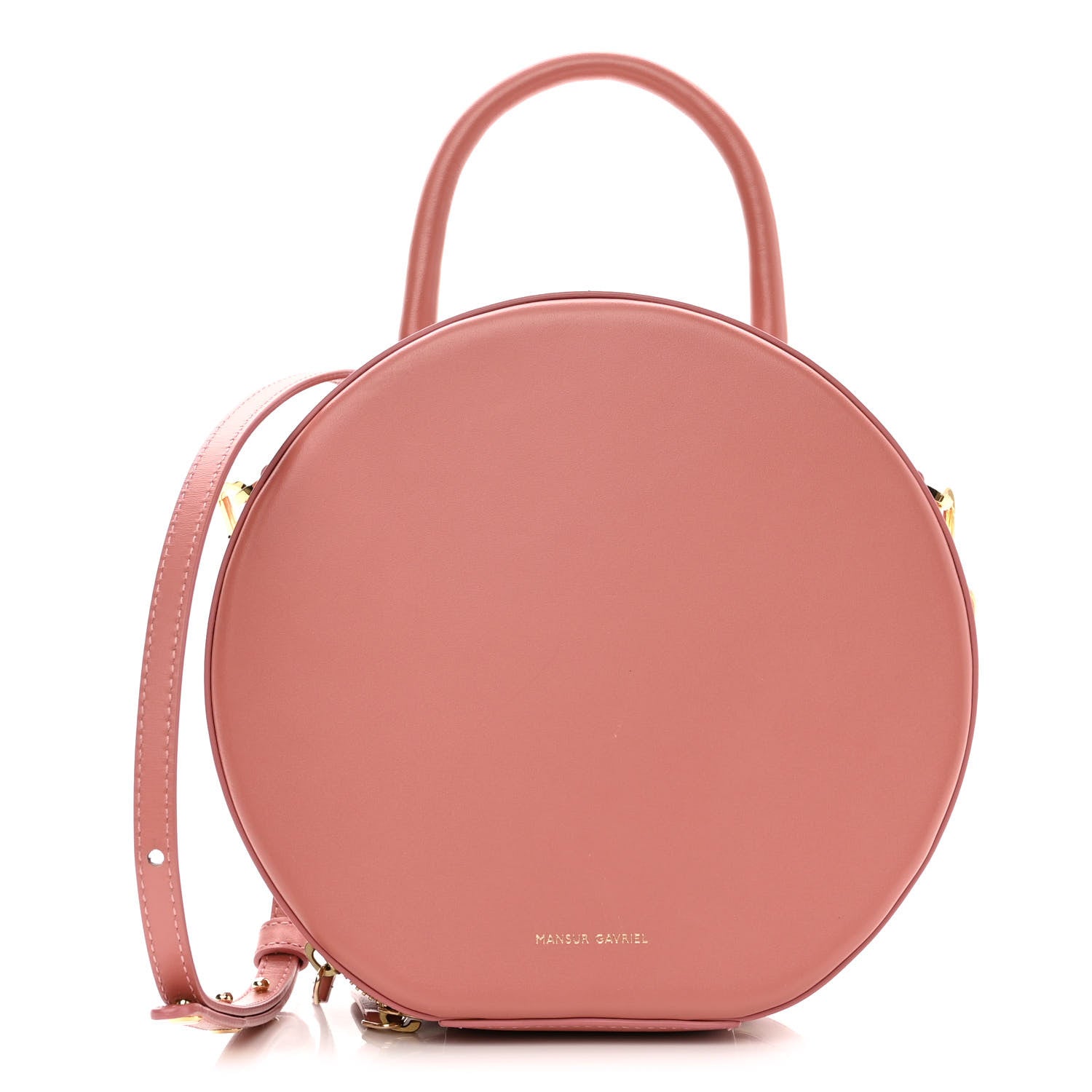 Mansur Gavriel Calfskin Circle Crossbody Blush 1 of 9