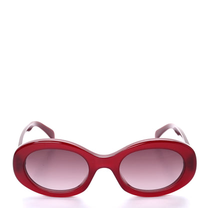 Celine Acetate Triomphe 01 Sunglasses CL 40194U Milky Burgundy 2 of 7