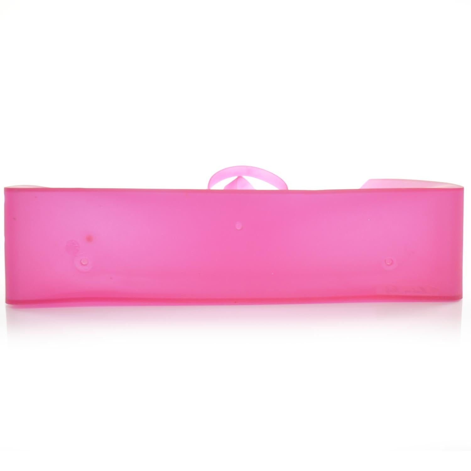 Chanel Jelly Rubber Large Tote Pink 5 of 9