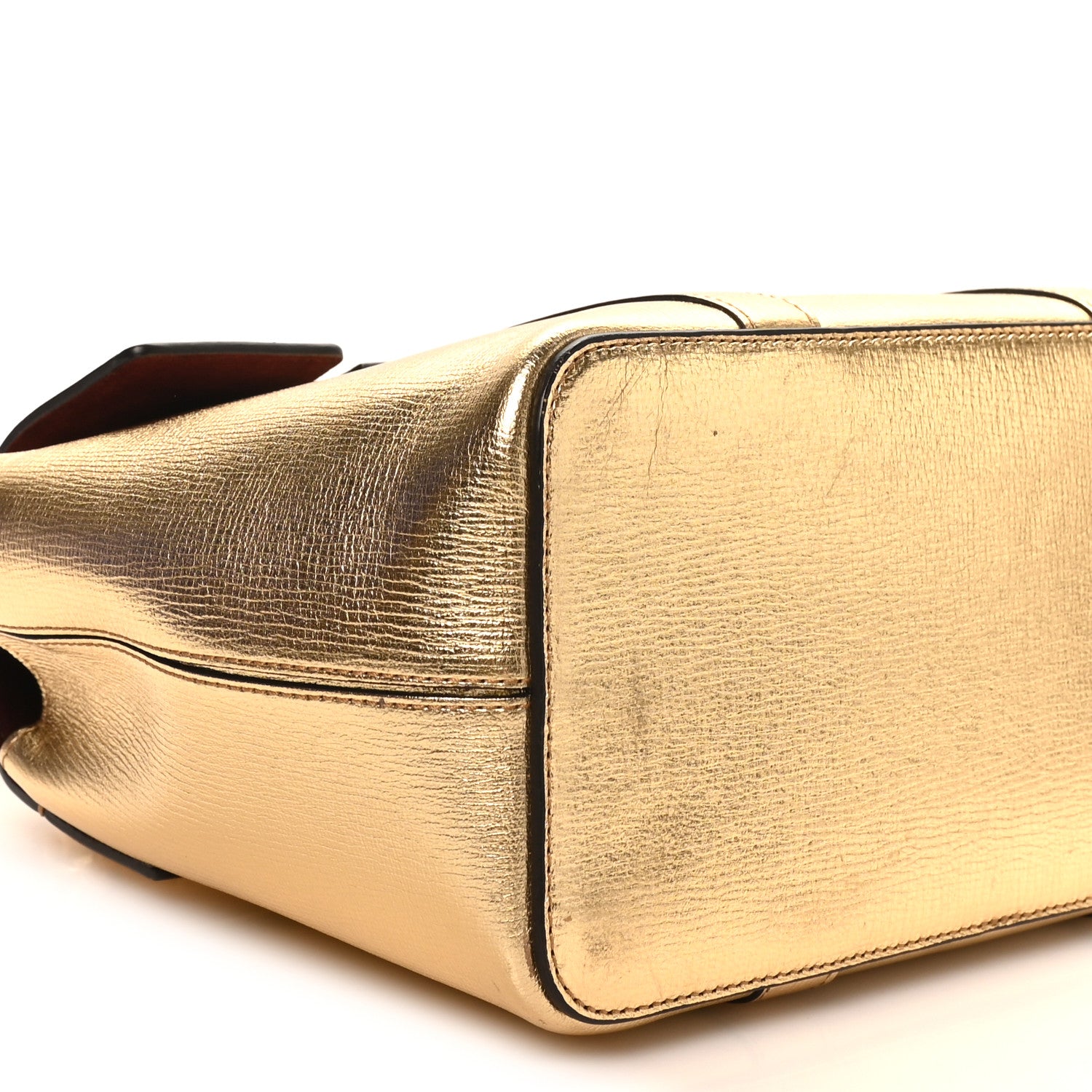 Mulberry Metallic Printed Goatskin Small Bayswater Satchel Gold 8 of 9