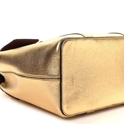 Mulberry Metallic Printed Goatskin Small Bayswater Satchel Gold 8 of 9