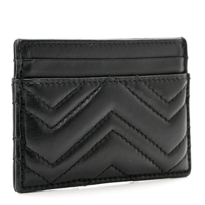 Gucci Calfskin Matelasse GG Marmont Card Holder Black 3 of 6