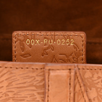 Christian Dior Calfskin Laser Cut Saddle Bag Brown Multicolor 7 of 8